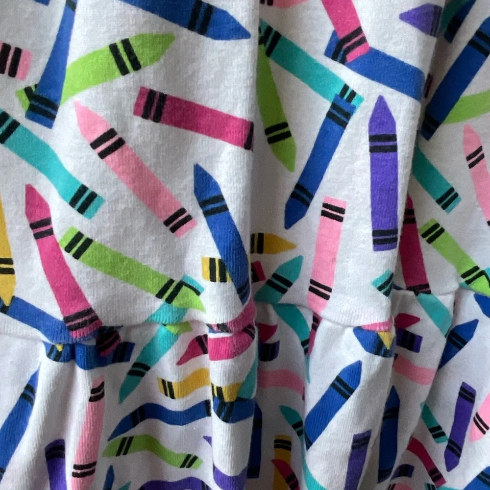 Gymboree White Crayons Dress